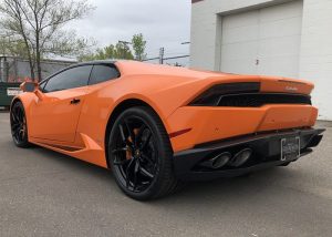 Lamborghini Huracan Wrapped in 3M 1080 Gloss Burnt Orange Vinyl