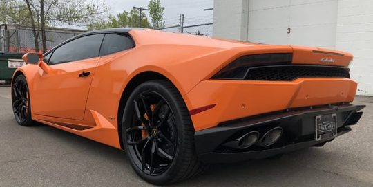 Lamborghini Huracan Wrapped in 3M 1080 Gloss Burnt Orange Vinyl