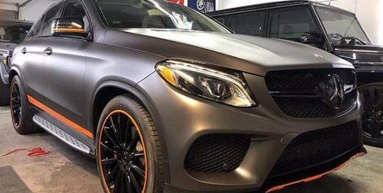 Mercedes-Benz GLE Wrapped in 3M 1080 Matte Dark Gray Vinyl