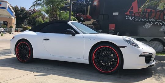 Porsche 911 Wrapped in Avery SW900 Satin White Vinyl