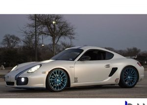 Porsche Cayman Wrapped in Avery SW Satin Pearl White Vinyl