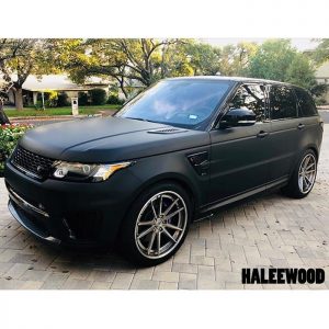 Range Rover Wrapped in 3M 1080 Matte Deep Black Vinyl