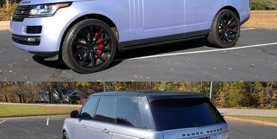 Range Rover Wrapped in Avery SW Gloss Quick Silver Metallic Vinyl
