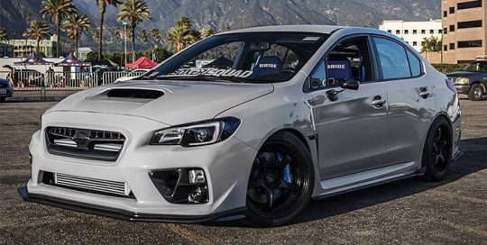 Subaru WRX Wrapped in Avery Gloss Grey Vinyl