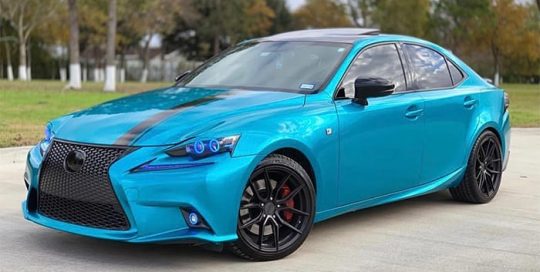 Lexus Wrapped in Gloss Atomic Teal vinyl