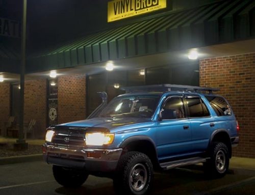 Toyota Wrapped in Gloss Jetstream Blue vinyl