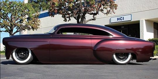 53 Chevy wrapped in M 1080 Gloss Black Rose vinyl
