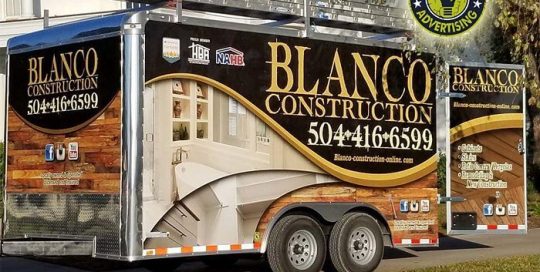 Commercial Trailer wrapped in using custom printed 3M IJ180mC vinyl