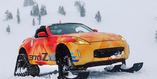 Nissan 370zki wrapped in ustom printed 3M IJ180Cv3 vinyl