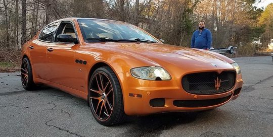 Maserati wrapped in 3M 1080 Gloss Liquid Copper vinyl