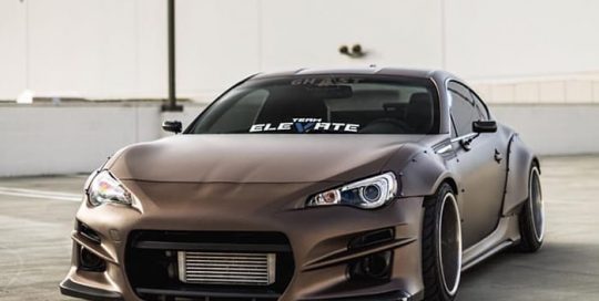 Subaru Brz wrapped in 3M 1080 Matte Brown Metallic vinyl