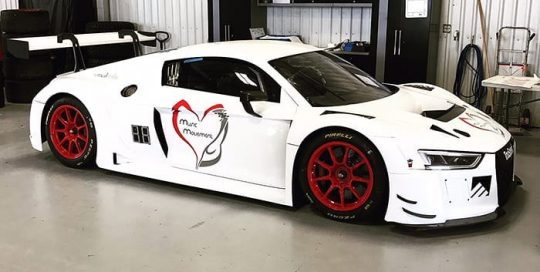 Audi R8 wrapped in 3M 1080 Gloss White vinyl