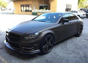 Mercedes Benz Cls550 wrapped in 3M 1080 Matte Brown Metallic vinyl