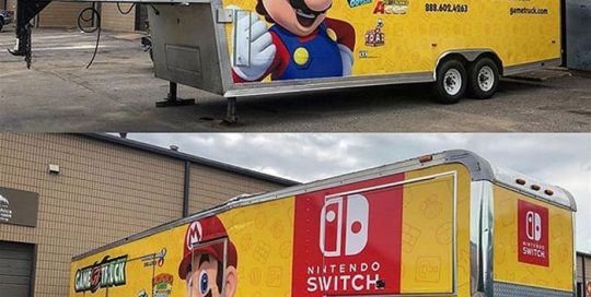Commercial Trailer wrapped in using custom printed Arlon 4600LX vinyl
