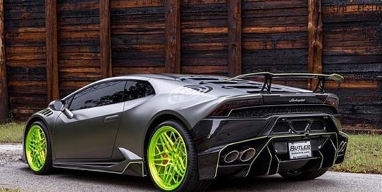 Lamborghini Huracan wrapped in Avery SW Black Chrome and 1380z Matte Laminate with custom printed 3M IJ680CR Reflective vinyl