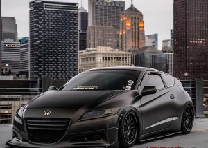 Honda wrapped in 3M 1080 Satin Gold Dust vinyl