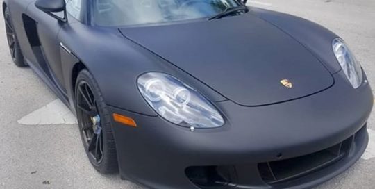 Porsche carrera GT 3M 1080 Matte Deep Black viny