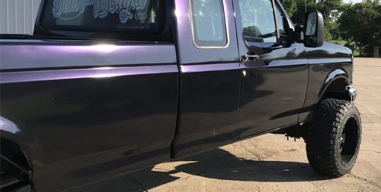 Ford Truck wrapped in 3M 1080 Gloss Wicked vinyl