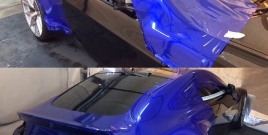 Astro Martin Vantage wrapped in 3M 1080 Gloss Cosmic Blue vinyl