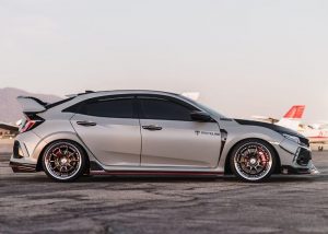 Honda CTR wrapped in 3M 1080 Satin Battleship Gray vinyl