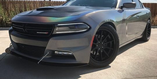 Dodge Charger wrapped in 3M Gloss ColorFlip Psychedelic shade shifting vinyl