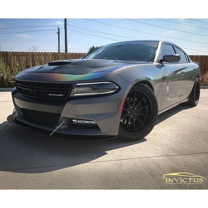 Dodge Charger wrapped in 3M Gloss ColorFlip Psychedelic shade shifting vinyl