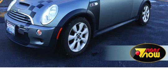 MINI wrapped in Avery SW Matte Anthracite Metallic and 3M Matte Black vinyls