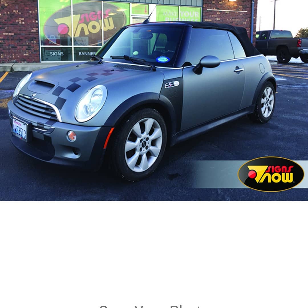 MINI wrapped in Avery SW Matte Anthracite Metallic and 3M Matte Black vinyls