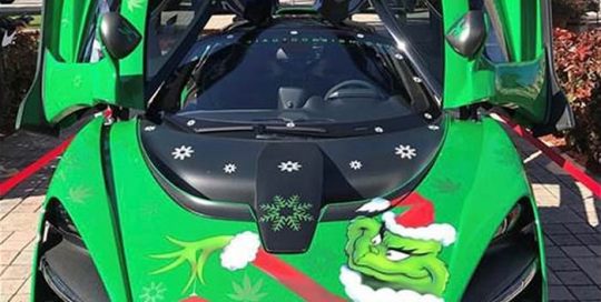 Mclaren Decals wrapped in custom printed 3M IJ180Cv3 with 8518 Gloss overlaminate and Avery Matte Green Apple Metallic