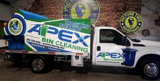 Commercial Car wrapped in custom printed 3M IJ180mC and 8518 Gloss Overlaminate