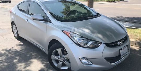 Hyundai wrapped in Avery SW Satin Silver Metallic vinyl