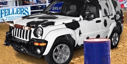 Jeep wrapped in 180C vinyl