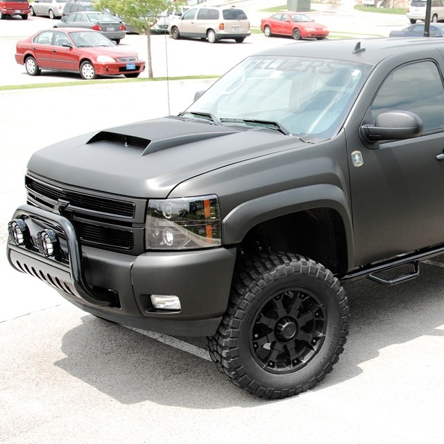 Chevrolet wrapped in 1080 Matte Black