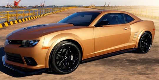 Chevrolet Camaro wrapped in Avery SW Matte Blaze Orange Metallic vinyl