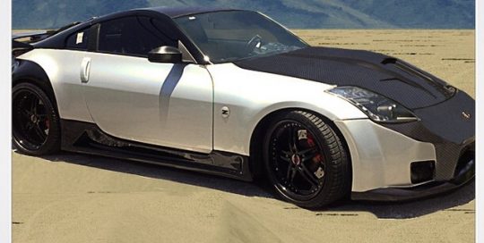 Nissan 370z wrapped in 1080 Gloss White Aluminum vinyl
