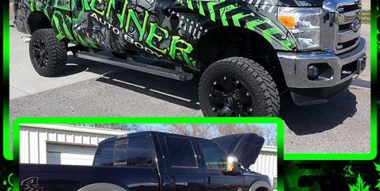 Ford F150 wrapped in Avery MPI 1005 vinyl