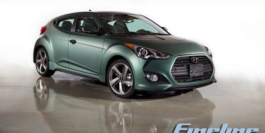 Hyundai Veloster wrapped in 1080 Matte Metallic Pine Green