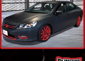 Honda Accord wrapped in 1080 Matte Black and Matte Red