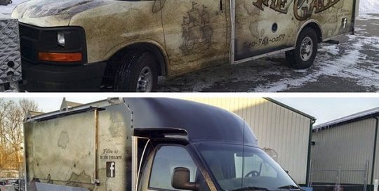 Commercial Van wrapped in IJ180Cv3 vinyl