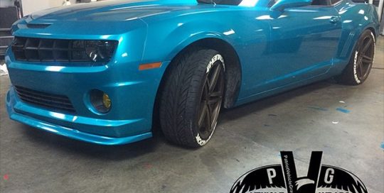 Chevrolet Camaro wrapped in 1080 Atomic Teal