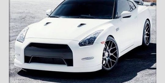 Nissan GTR wrapped in 1080 Matte White