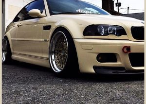 Bmw M3 wrapped in 1080 Gloss Light Ivory vinyl