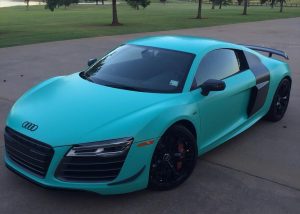 Audi R8 wrapped in 180Cv3 vinyl