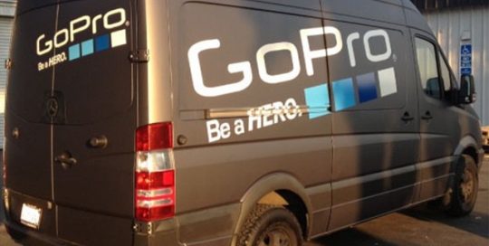 Commercial Van wrapped in 1080 Matte Dark Grey and 680 Reflective vinyl