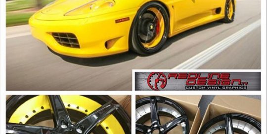 Ferrari 360 wrapped in 1080 Gloss Yellow