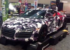 Audi R8 wrapped in 3751RA vinyl