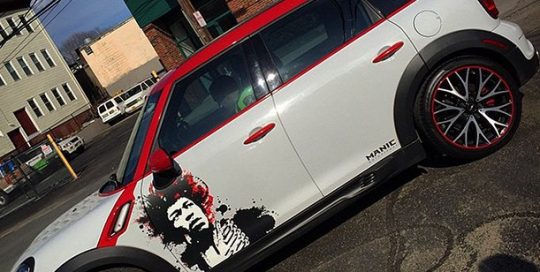 Mini Cooper wrapped in 180Cv3 vinyl