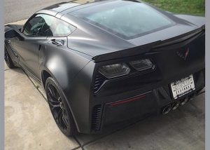 Chevrolet Corvette Z06 wrapped in Avery SW Satin Black
