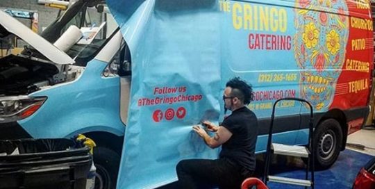Commercial Van wrapped in 3M IJ180Cv3 and 8518 vinyls