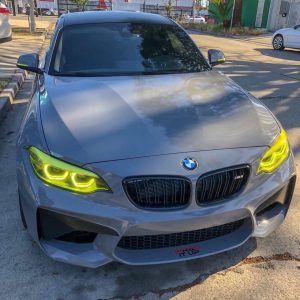 Bmw wrapped in Gloss Nardo Gray vinyl